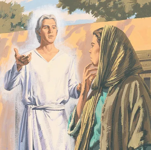 angel talking to Mary