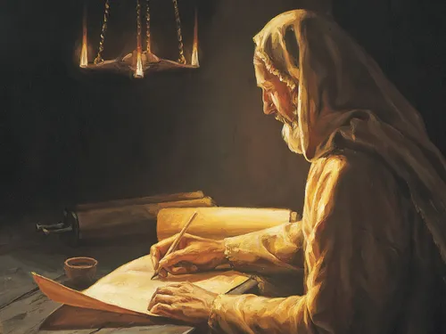 an Old Testament prophet writing