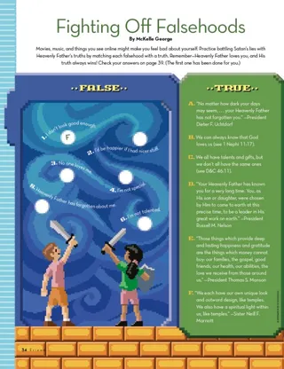 Fighting Off Falsehoods