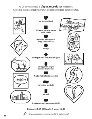 The Ten Commandments coloring page