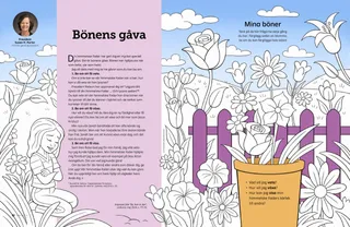Aktivitet för att färglägga blommor