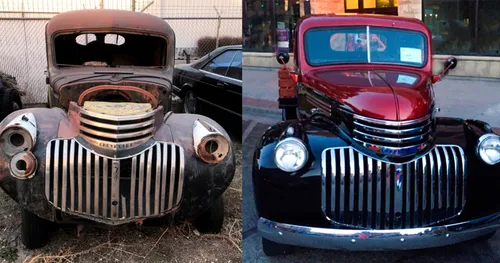 An old 1946 Chevy