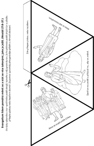 stránka s činnostmi: evangelium nám pomáhá stát se takovými, jako je Ježíš Kristus