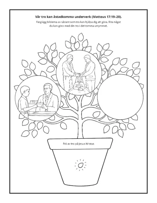 Aktivitetssida: Vår tro kan få under att ske