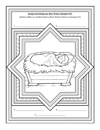 radošā lappusīte: Jesaja pravietoja par Jēzu Kristu