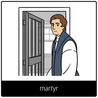 pictogramme de l’Évangile « martyr »