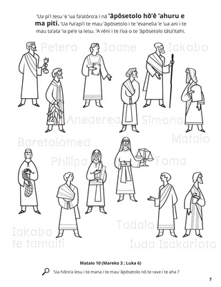 The Twelve Apostles coloring page