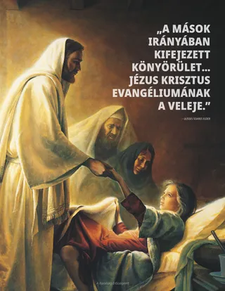 Jézus Krisztus meggyógyít egy lányt