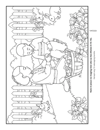 pahina ng aktibidad: gusto ni Jesus na ako ay maging isang ilaw