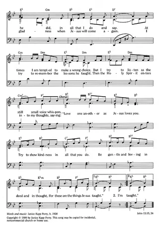 Music, I’m Trying to Be Like Jesus