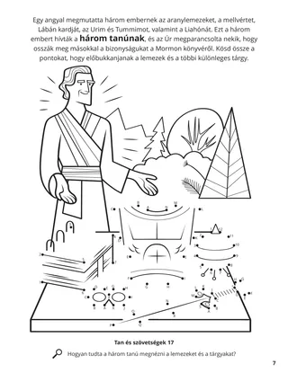 The Three Witnesses of the Book of Mormon coloring page