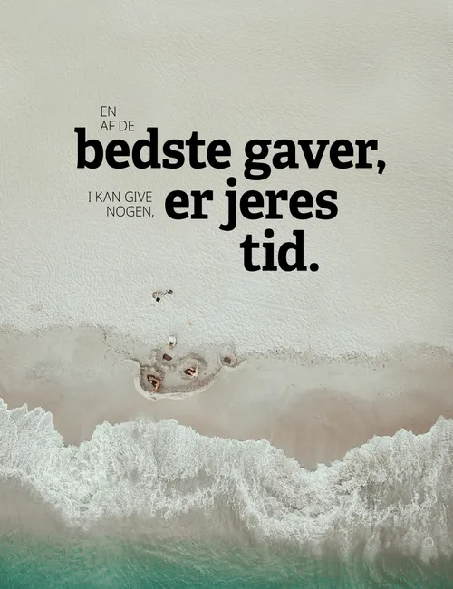 plakat »En af de bedste gaver«