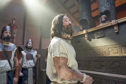 Abinadi is sentenced to death in the court of King Noah.