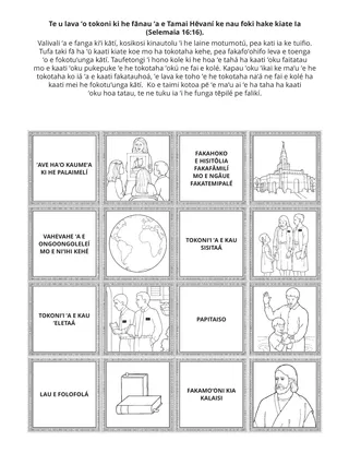peesi ʻekitivitií: te u lava ʻo tokoni ki he fānau ʻa e Tamai Hēvaní ke nau foki kiate Ia.