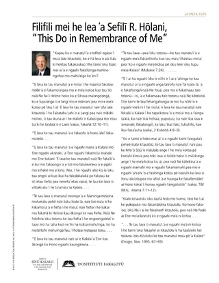 handout, Holland talk