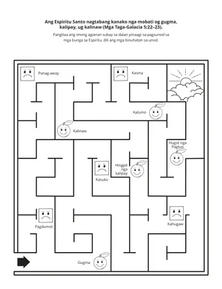 pahina sa kalihokan: ang Espiritu Santo nagtabang kanako nga mobati og gugma