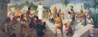 Jesus Christ appears to people in the Ancient Americas in the Book of Mormon