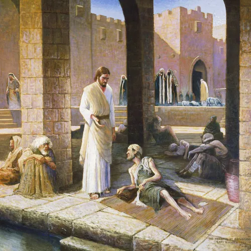 Jesus Christ healing the man at Bethesda
