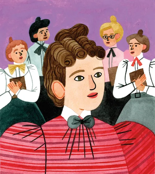 cutout card of pioneer woman