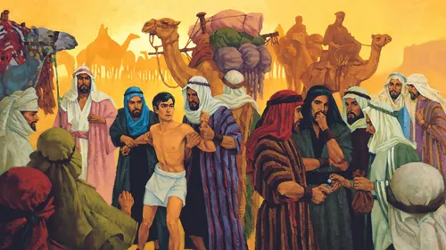 Joseph’s brothers selling him to Egyptian merchants