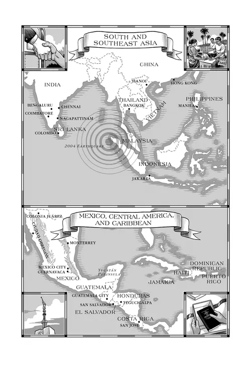 map of south and southeast asia