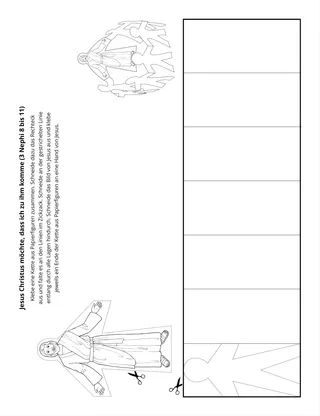 Seite mit der Aktivität: Jesus möchte, dass ich zu ihm komme