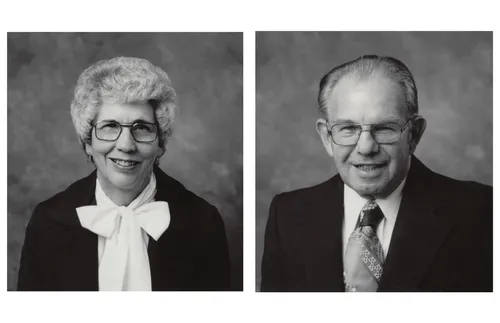 Sister Verda and Elder Rulon Rasband.
