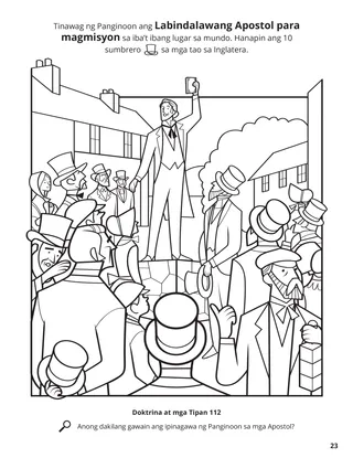 The Apostles Preached the Gospel to All Nations coloring page