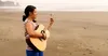 young woman with guitar