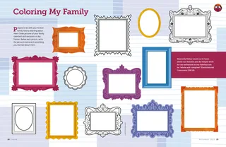 Page PDF with illustrations of a variety of empty picture frames 
