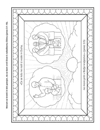 Stran z dejavnostjo: Moram se krstiti in biti potrjen