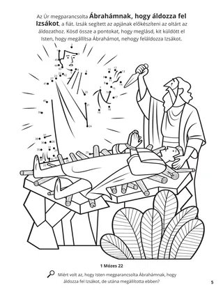 Abraham and Isaac coloring page