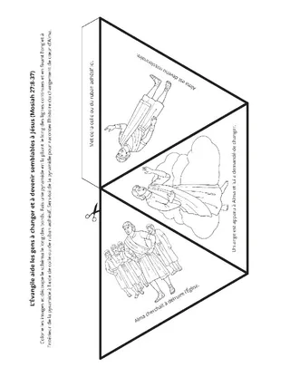 page des activités : l’Évangile nous aide à devenir semblables à Jésus-Christ