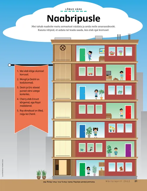 game showing an apartment building