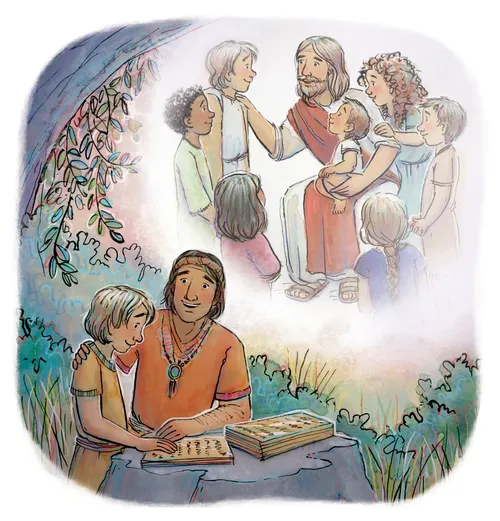 Mormon talking to Moroni