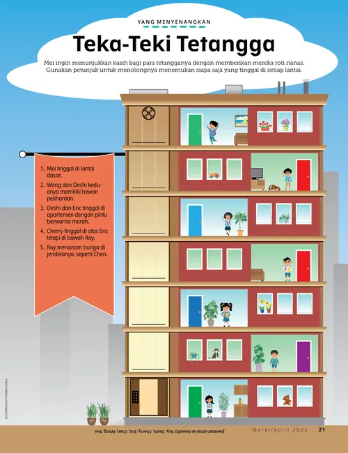 game showing an apartment building