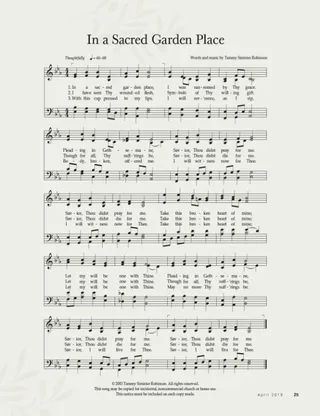 In a Sacred Garden Place