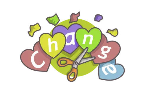 hearts with letters on them