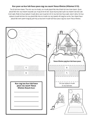 phab ntawv ntxim ua: Kuv yuav ua kuv lub hauv paus cog rau saum Yexus Khetos