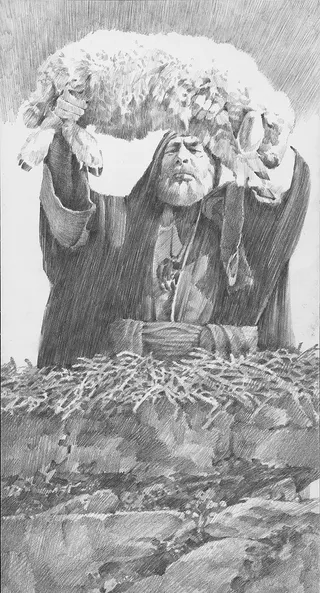 Lamb as sacrificial offering