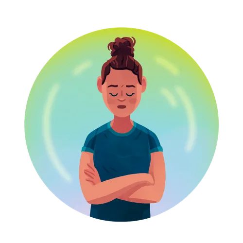 young person praying