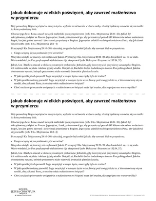 Jakub dokonuje wielkich poświęceń, aby zawrzeć małżeństwo w przymierzu