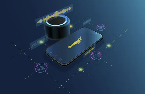 smartphone and speaker