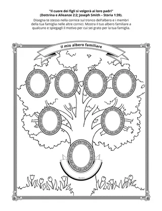 pagina delle attività per i bambini