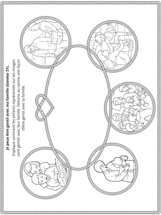 page des activités : je serai gentil avec ma famille