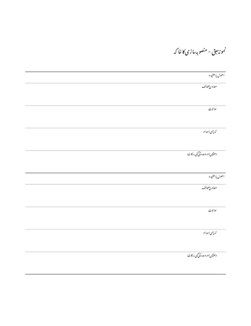 نمایشی سبق کی منصُوبہ بندی کا خاکہ