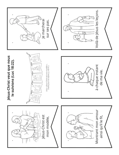 page des activités : Jésus-Christ est mon modèle