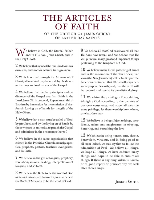 Articles of Faith 8.5x11