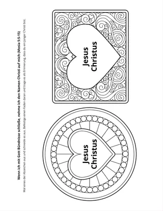 Seite mit der Aktivität: Wenn ich mit Gott Bündnisse schließe, nehme ich den Namen Christi auf mich