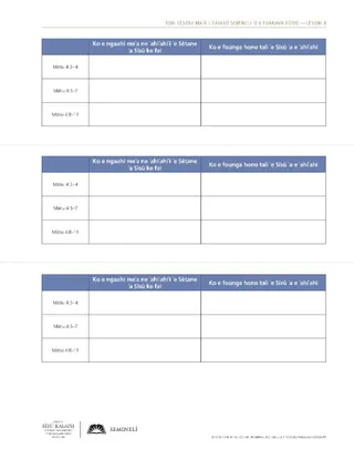 handout, temptations of Christ